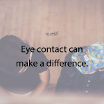 eye contact, six word story - six words communication