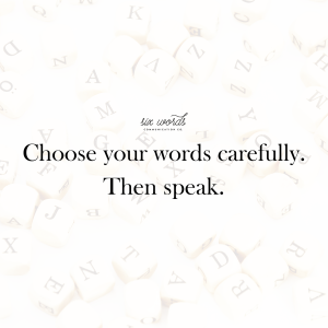 six word story - Six Words Communication
