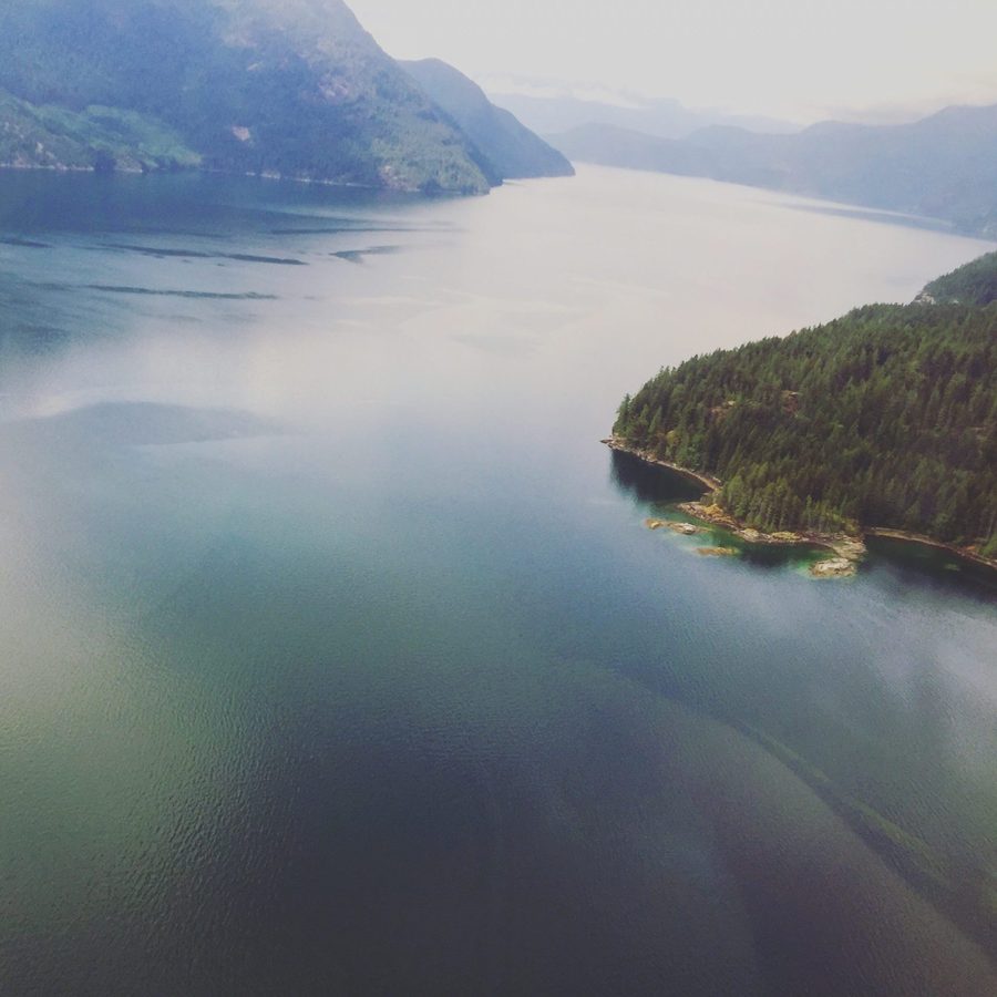 Desolation sound aerial view